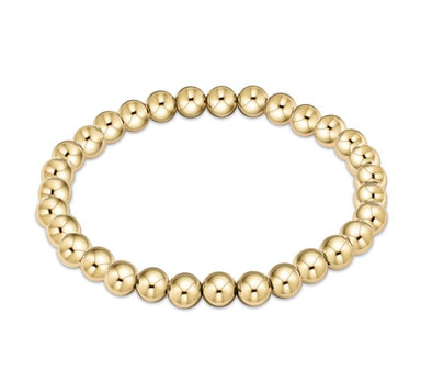 Classic Gold 6MM Bead Bracelet