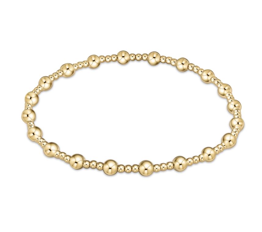 Sincerity 4MM Bead Bracelet - Gold