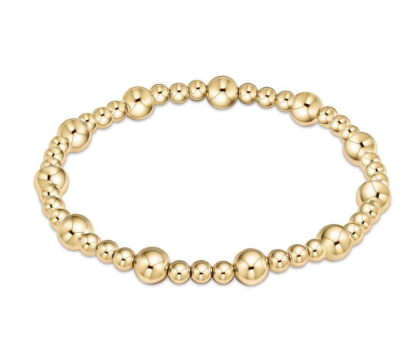 Sincerity 6MM Bead Bracelet - Gold