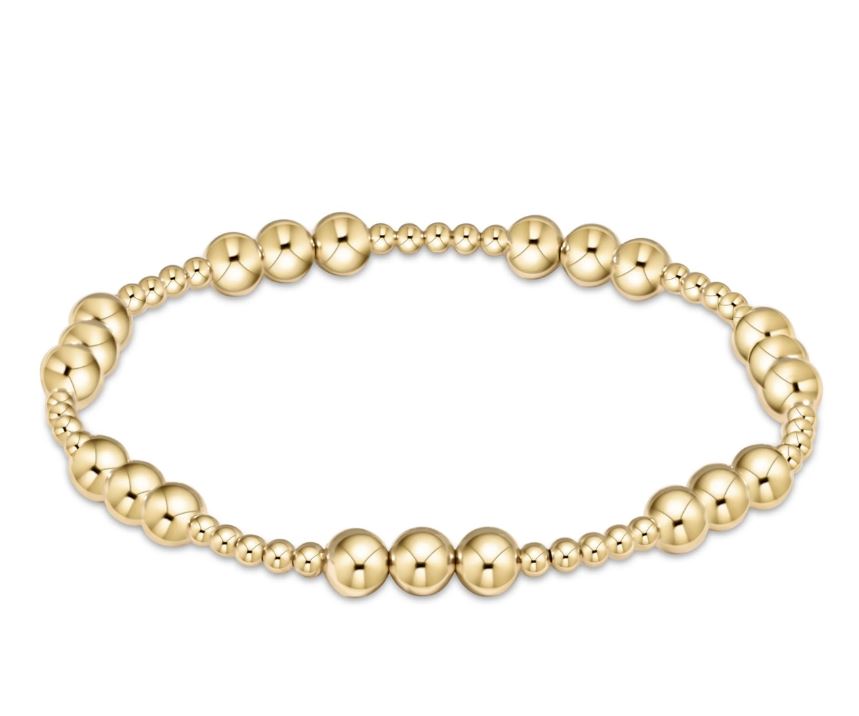 Classic Joy 5MM Bead Bracelet - Gold