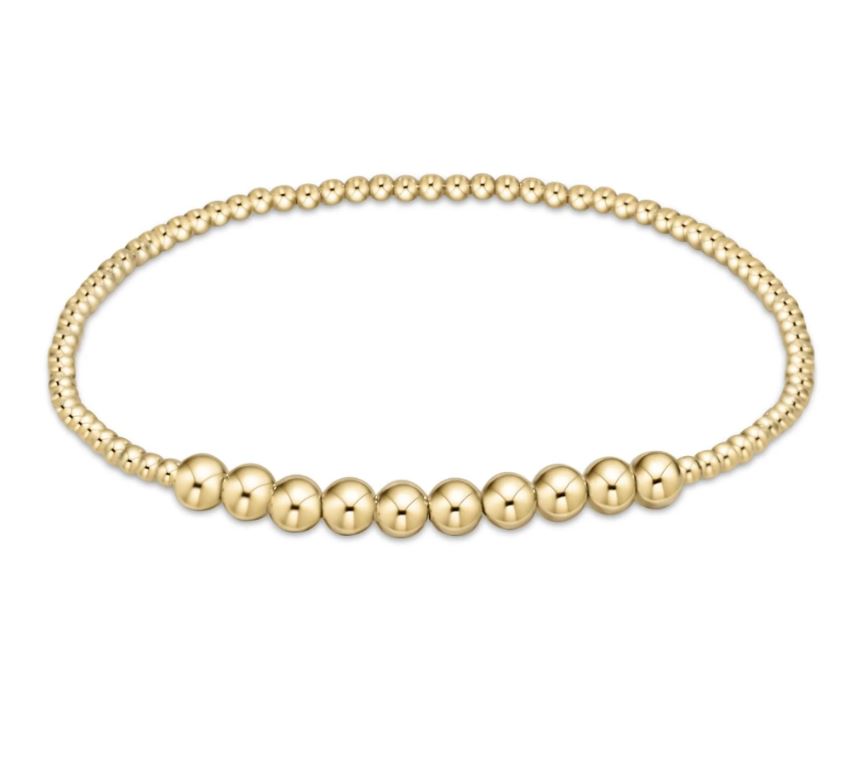 Gold Beaded Bliss 2MM Bead Bracelet - 4MM