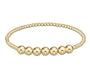 Gold Beaded Bliss 3MM Bead Bracelet - 6M