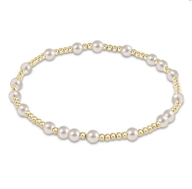 Hope Unwritten 4MM Bead Bracelet - Pearl