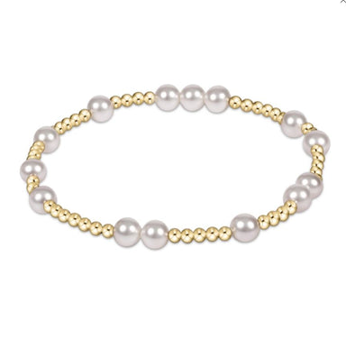 Hope Unwritten 6MM Bead Bracelet - Pearl