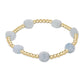 Admire Gold 3MM Bead Bracelet - Aquamarine