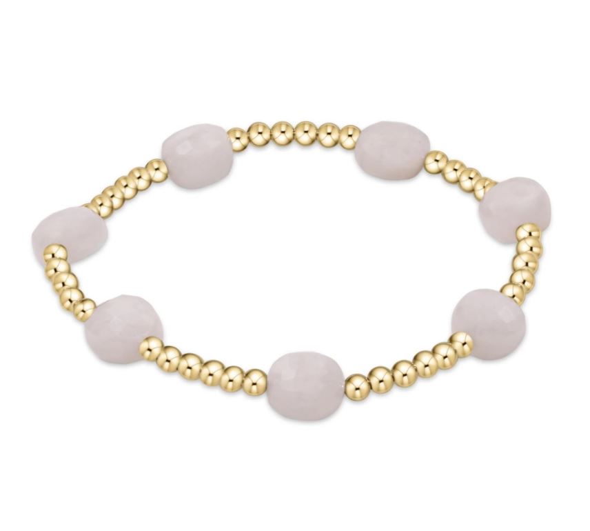 Admire Gold 3MM Bead Bracelet - Moonstone