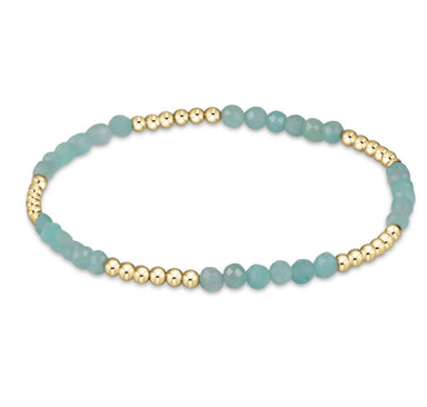 Blissful 2.5mm Bead Bracelet - Amazonite