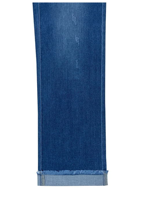 Wide Leg Pull On 28" Inseam Jeans