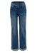 Wide Leg Pull On 28" Inseam Jeans