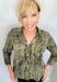 Olive Green Wire Collar Blouse