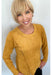 Mustard Faux Suede Top