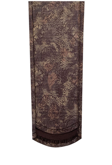 Luxe Brown Print Ankle Pant