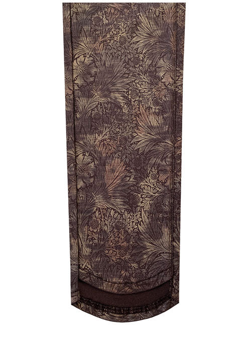 Luxe Brown Print Ankle Pant