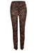 Luxe Brown Print Ankle Pant