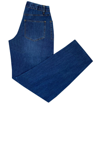 Drawstring Barrel Leg Jeans