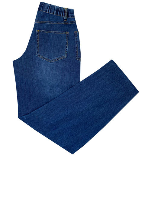 Drawstring Barrel Leg Jeans
