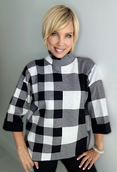 Black & White Check Sweater