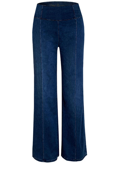 Pull On Wide Legs Medium Wash