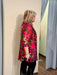 Red Floral Mesh Jacket & Fuchsia Tank