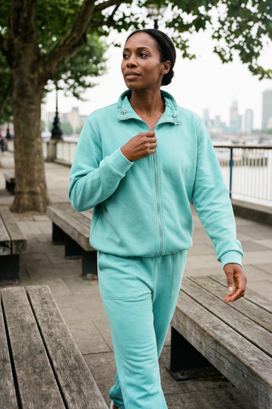 Aqua Zip Up & Jogger Leisure Set