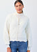 Detachable Collar Sweater Bomber Jacket