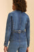 Denim Blazer Jacket Medium Wash