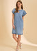 Chambray Shift Dress