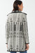 Black & Ivory Jacquard Cardigan