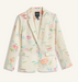 Spring Pastel Floral Print Blazer