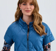 Indigo Puffer Jacket Vest