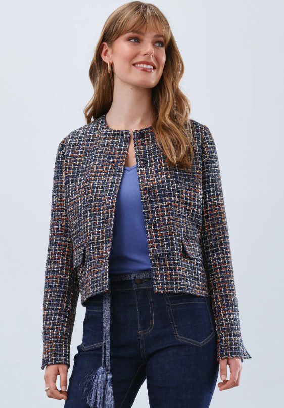 Multi Color Tweed Jacket