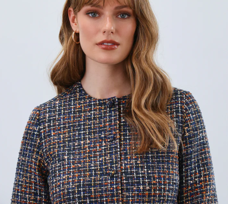 Multi Color Tweed Jacket
