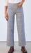 Plaid Wide Leg Ponte Crop Pant