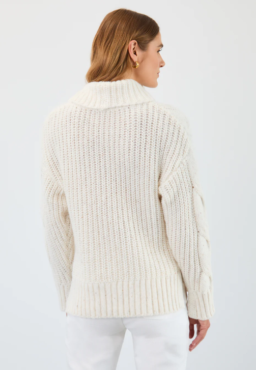 Cream Cable Knit Sweater