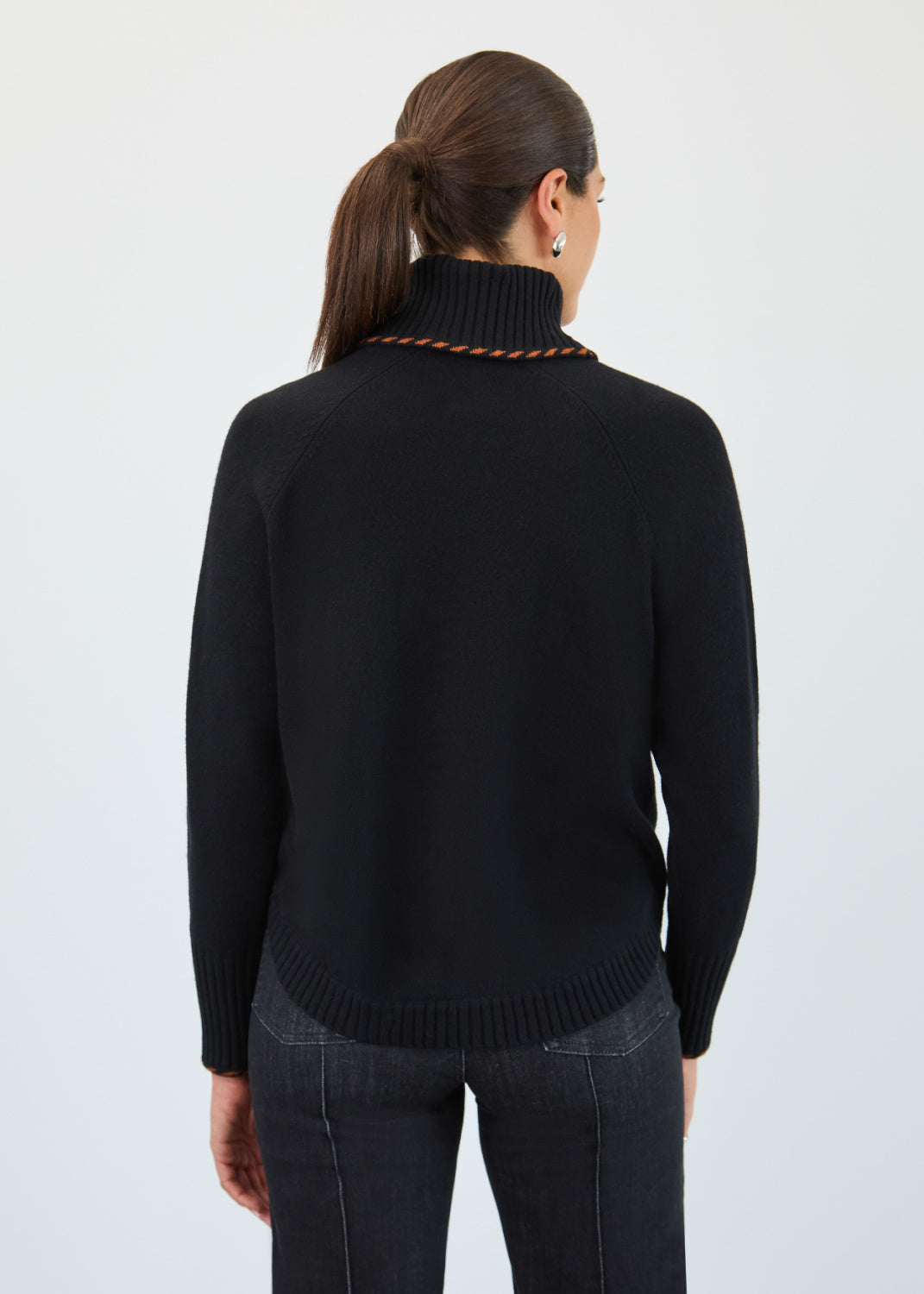 Black Cowl Neck Sweater