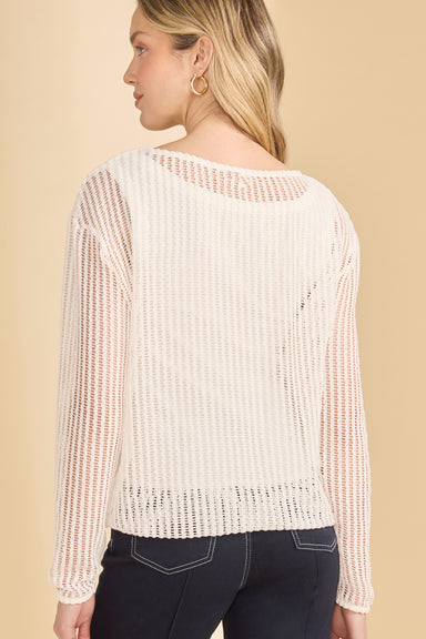 White Long Sleeve BubbleTop