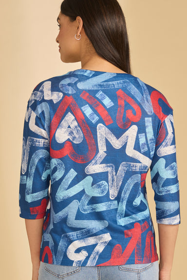Red, White, & Blue Knit Tee