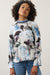 FDJ Bow Back Floral Top | Embroidered Collar | Artist Print | Viscose Jersey