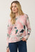 FDJ Pink Floral Fine Gauge Sweater | Artist Print | 100% Cotton | 24" Length