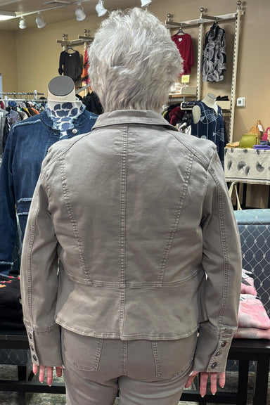 Grey Denim Utility Jacket | FDJ French Dressing Jeans