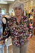 Pumpkin Floral Print Shirt