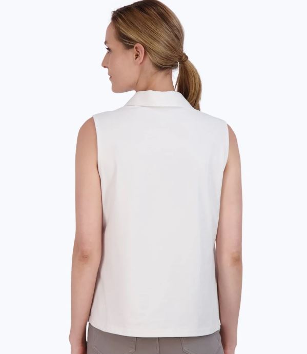 White Ricki Sleeveless Layering Tank