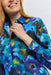 June Blue Painterly Floral Blouse