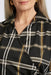 Black & Gold Plaid Salina Blouse