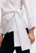 White Salina Stretch Matte Sateen Shirt