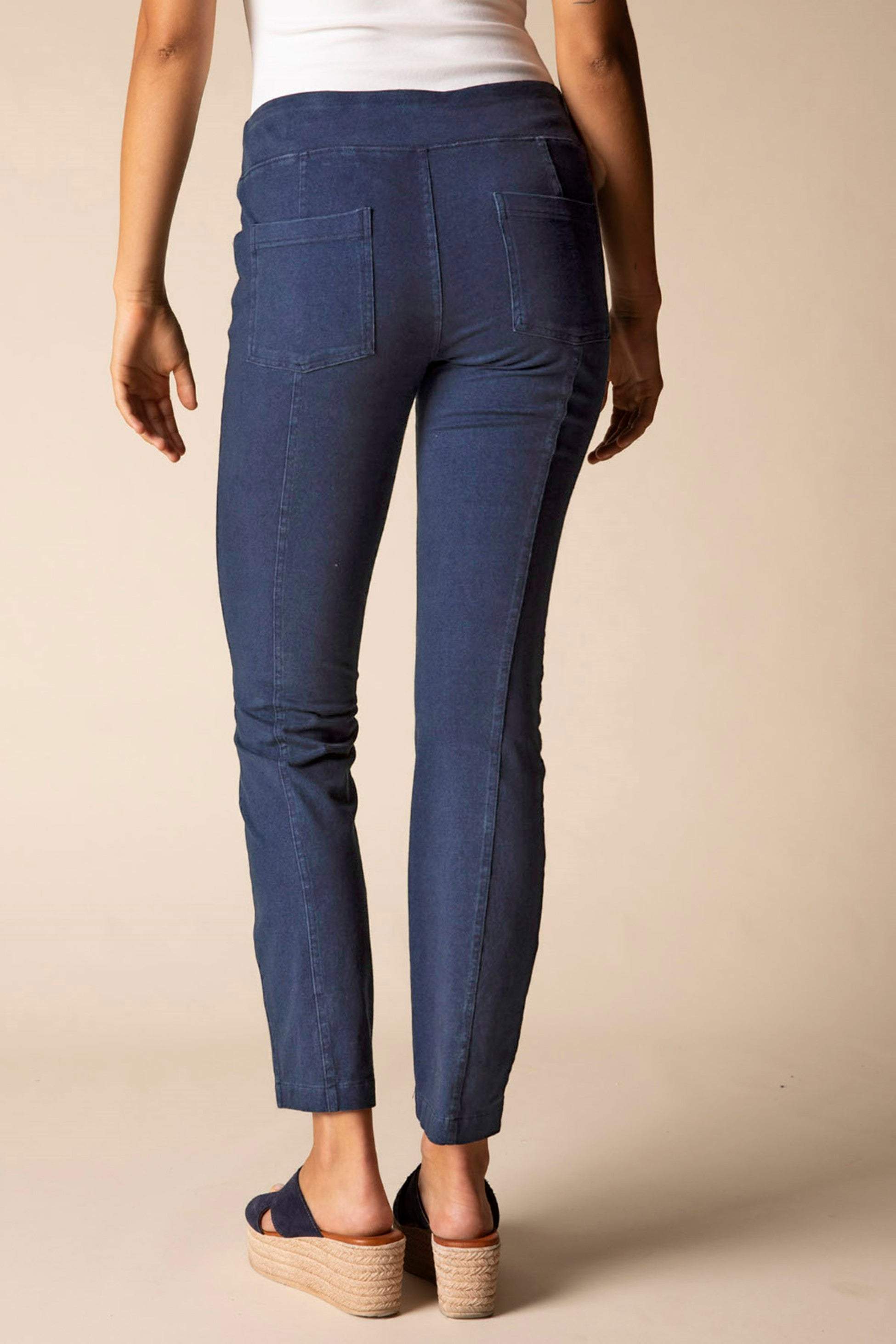 Denim Front Seam Pocket Pant