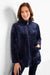 Navy Sherpa Car Coat