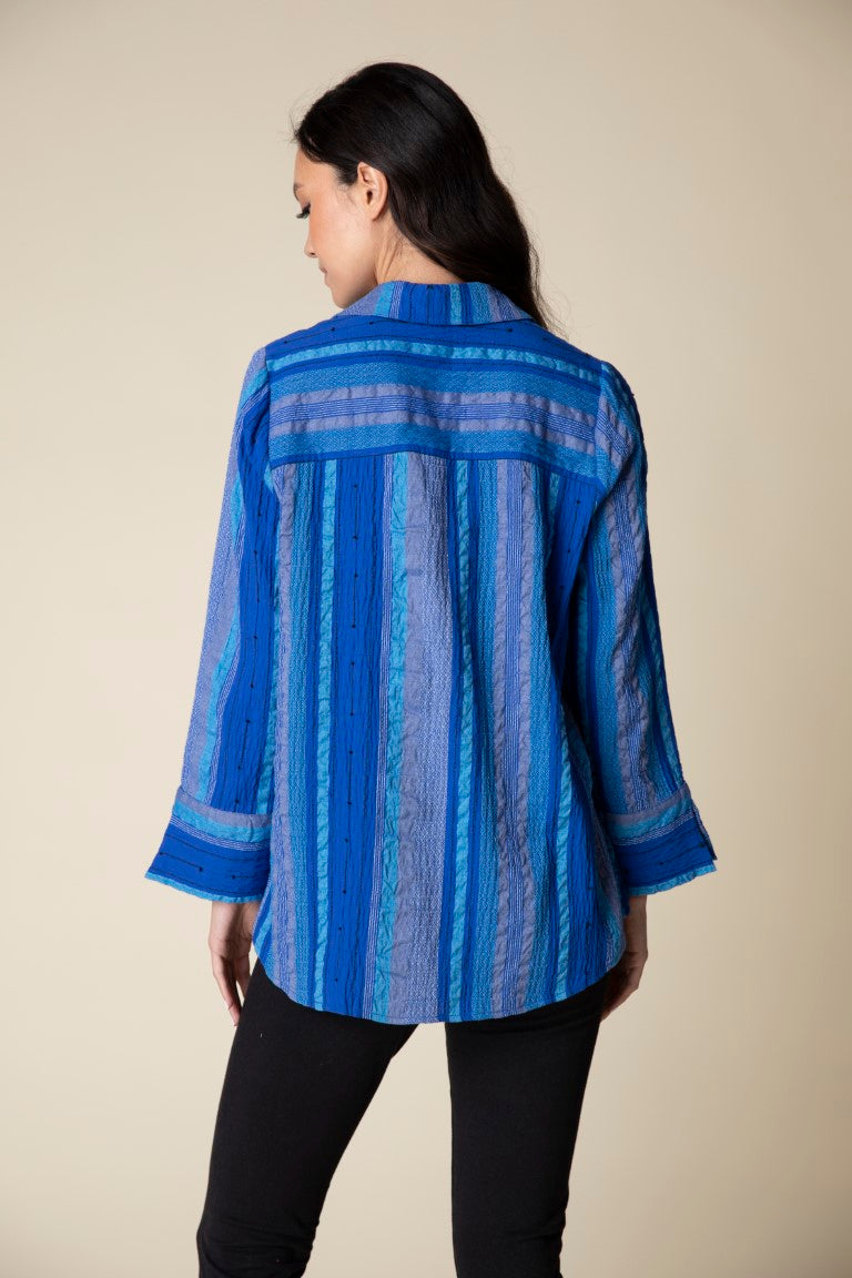 Cobalt Peruvian Stripes Shirt