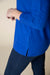 Sapphire V-neck Fleece Top