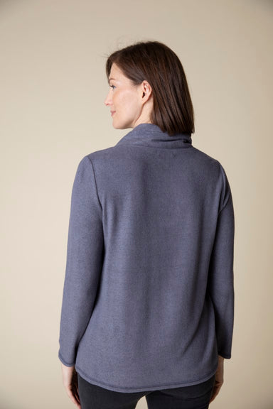 Iron Tie Neck Fleece Top